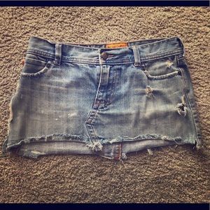 Hollister jean miniskirt